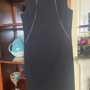 Calvin Klein Elegant Black Midi Dress